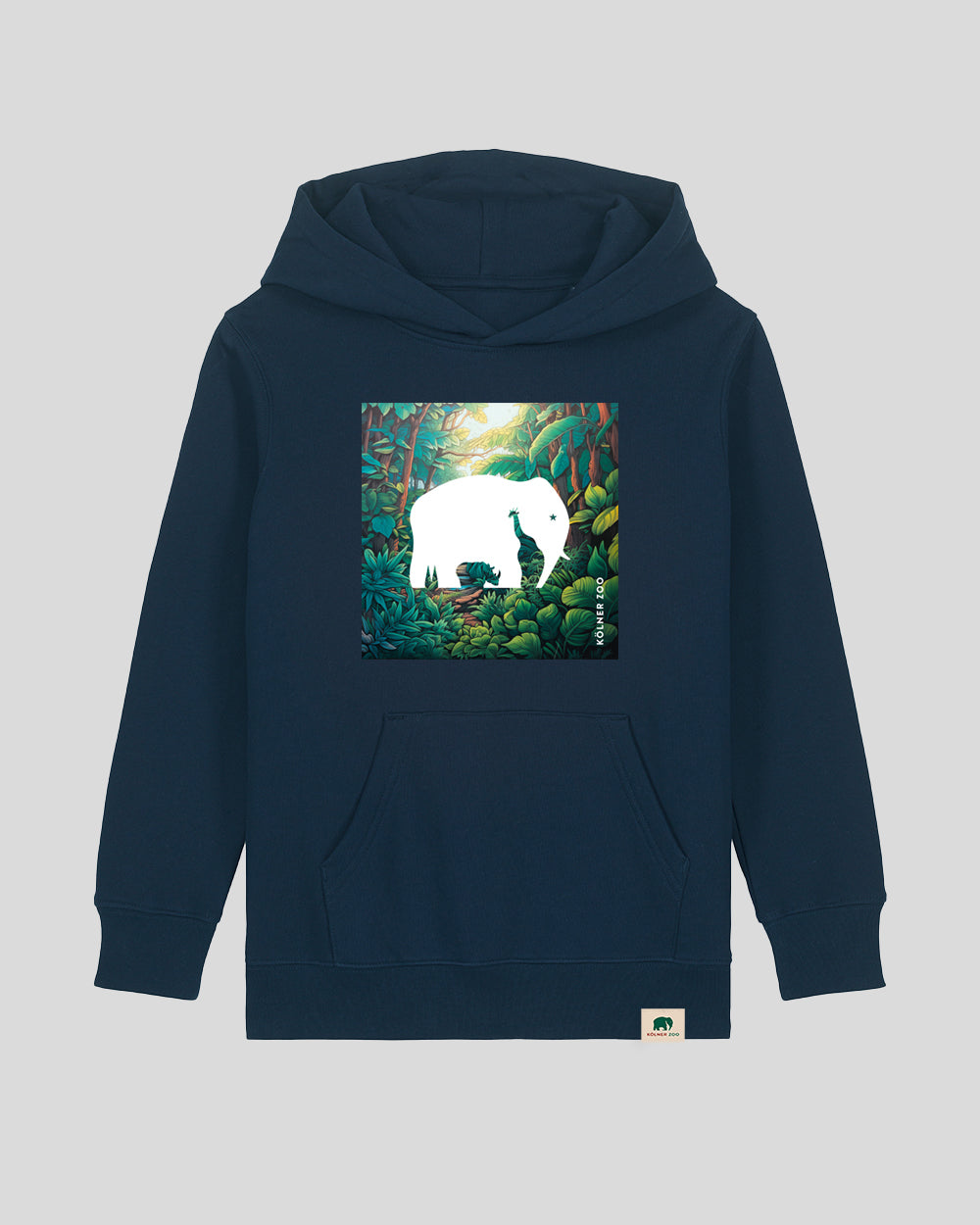 Kinder Hoodie Logo Dschungel