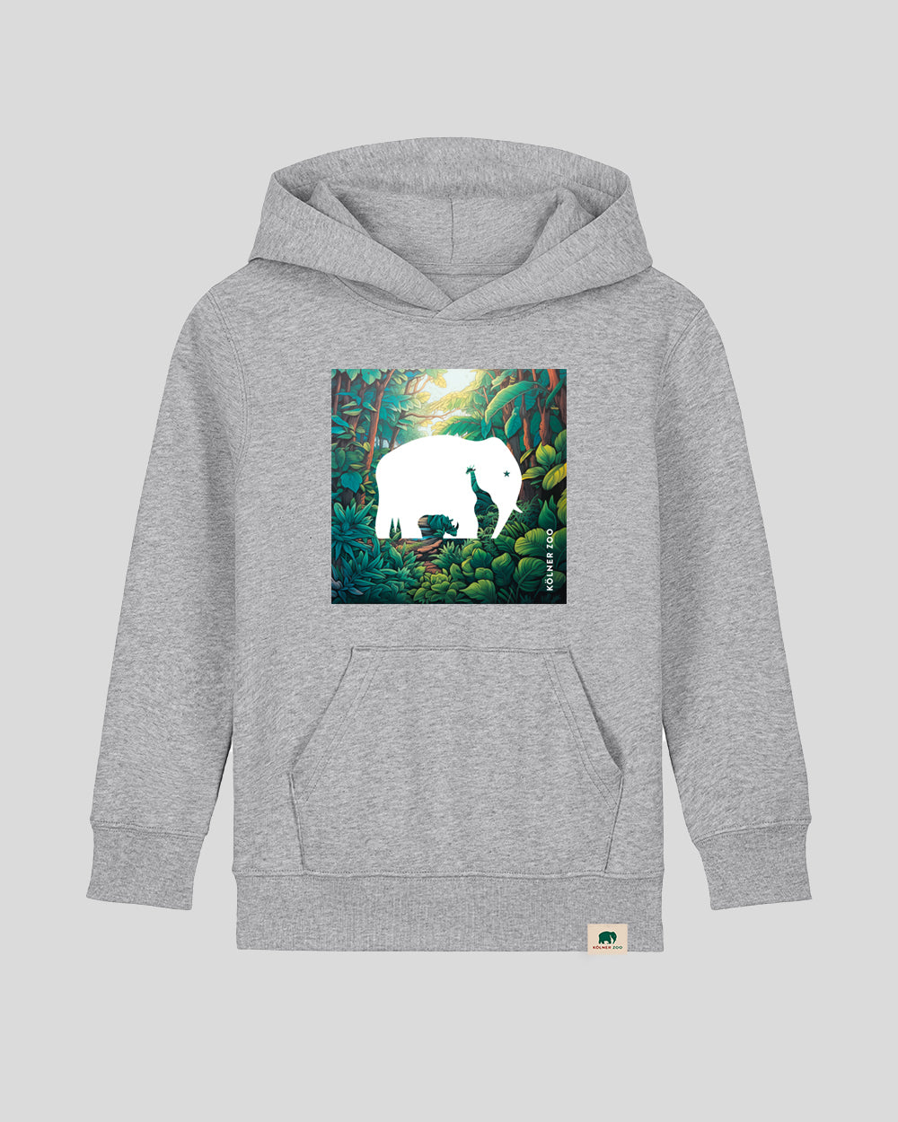 Kinder Hoodie Logo Dschungel